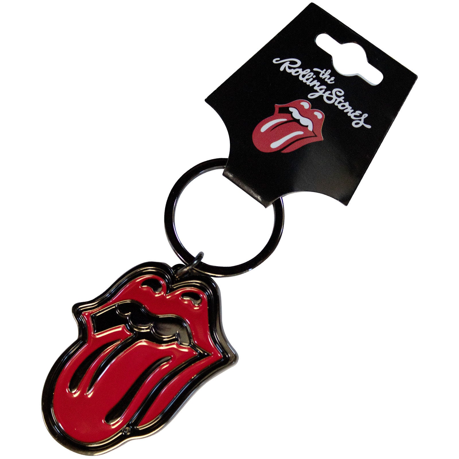The Rolling Stones: Classic Tongue Black Keychain
