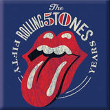 The Rolling Stones: 50th Anniversary Vintage Magnet – officielt merchandise