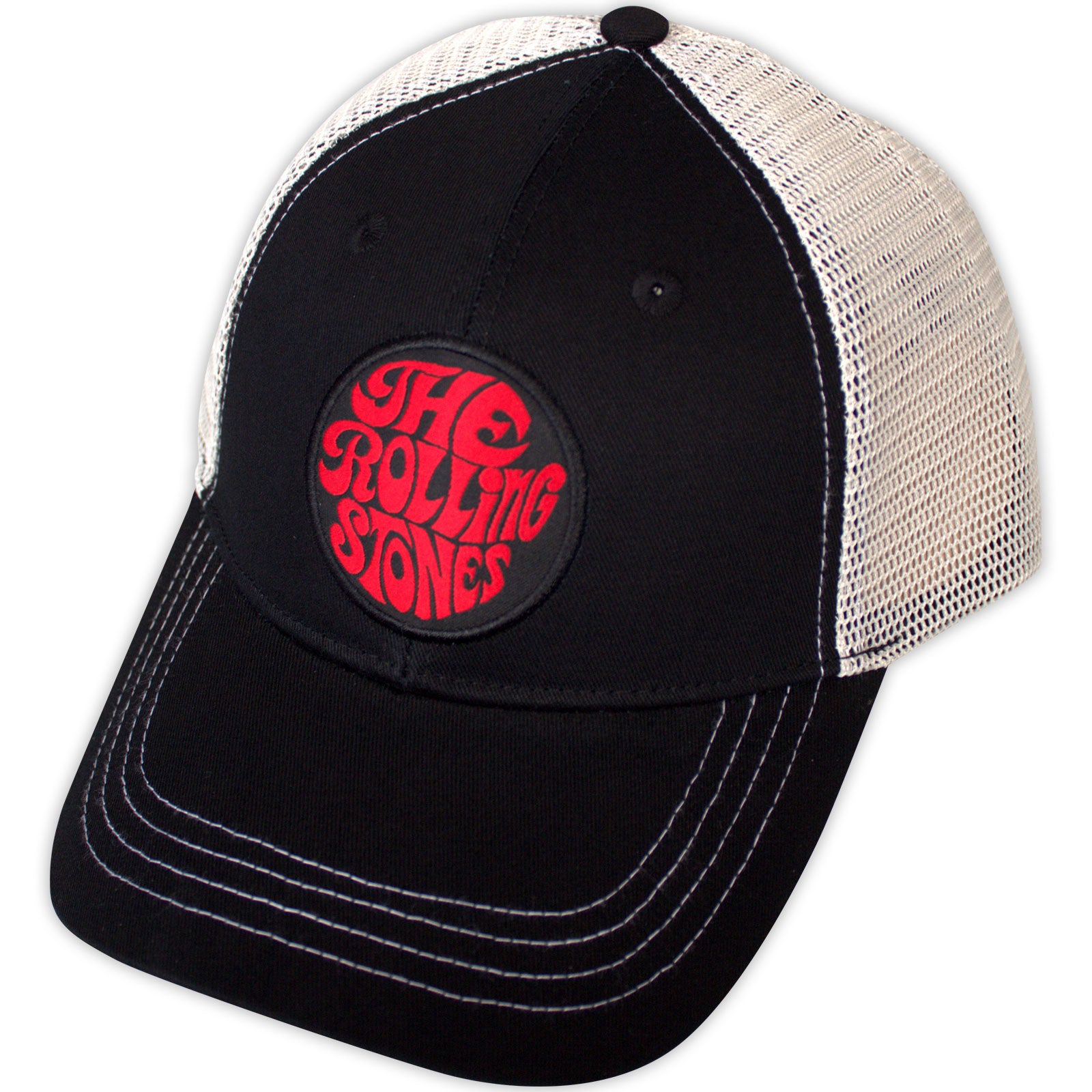 The Rolling Stones: 70s Logo Emblem Cap – officielt merchandise