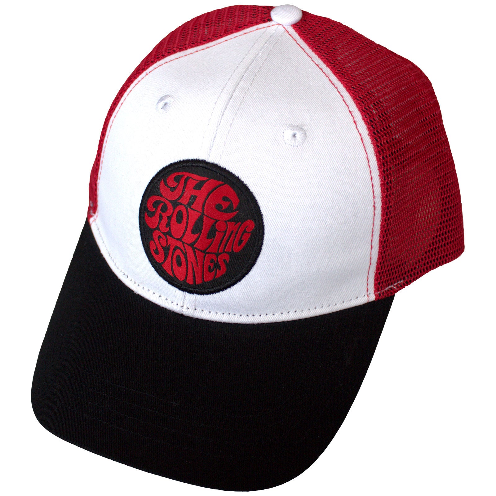 The Rolling Stones: 70s Logo Emblem Cap – officielt merchandise