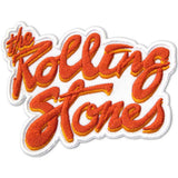 The Rolling Stones: Orange Logo Woven Patch
