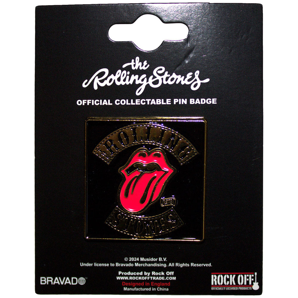 The Rolling Stones: Tour '78 Gold Pin Badge (Die Casting)