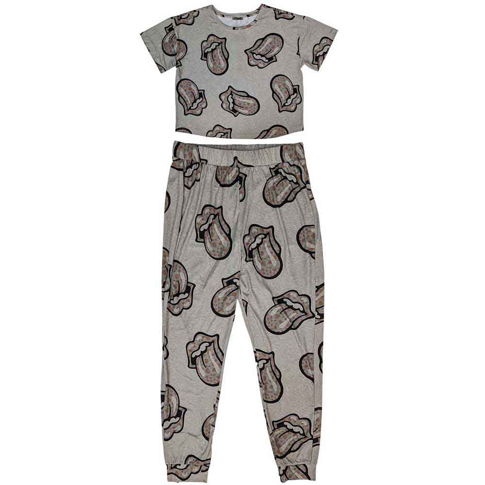 The Rolling Stones: Heart Tongue Pyjamas (Kvinder)
