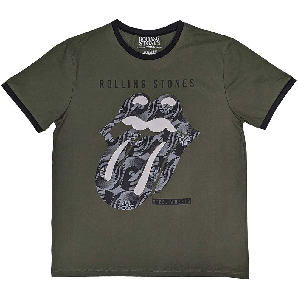 The Rolling Stones: Black & White Tongue Ringer T-Shirt