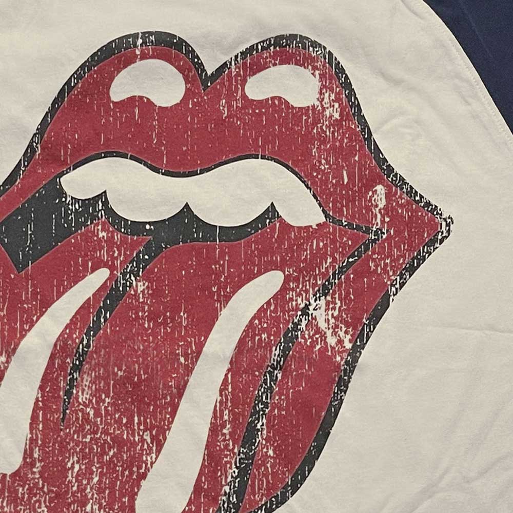 The Rolling Stones Unisex Raglan T-Shirt: Lick