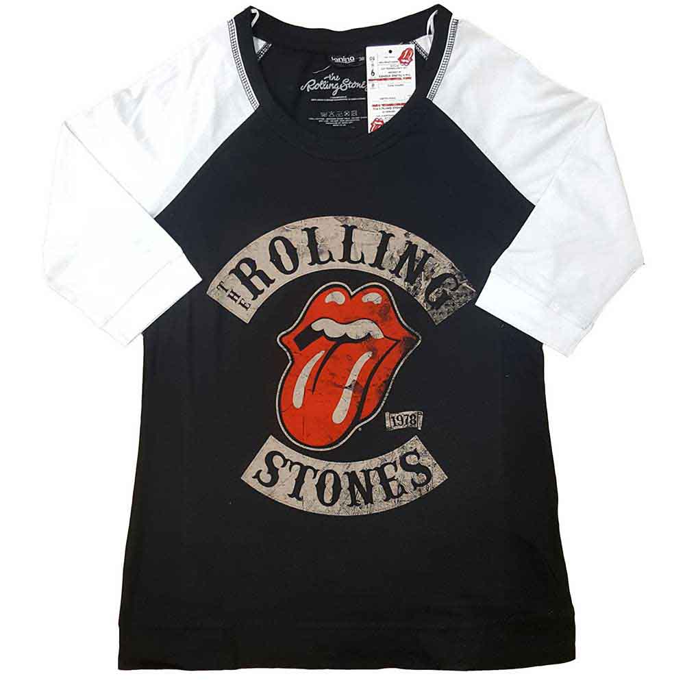 The Rolling Stones: Tour 78 (Black & White) (LOS) T-shirt – officielt merchandise