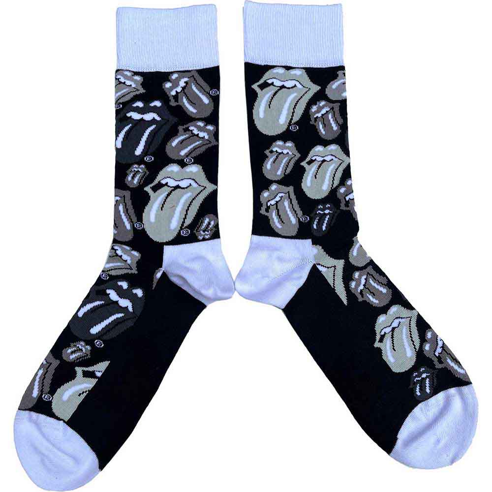 The Rolling Stones: Classic Tongues (UK Size 7 - 11) Strømper – officielt merchandise