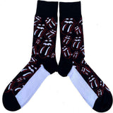 The Rolling Stones: Outline Tongues (UK Size 7 - 11) Strømper – officielt merchandise