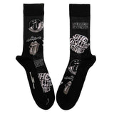 The Rolling Stones: Mono Logos (UK Size 7 - 11) Strømper – officielt merchandise