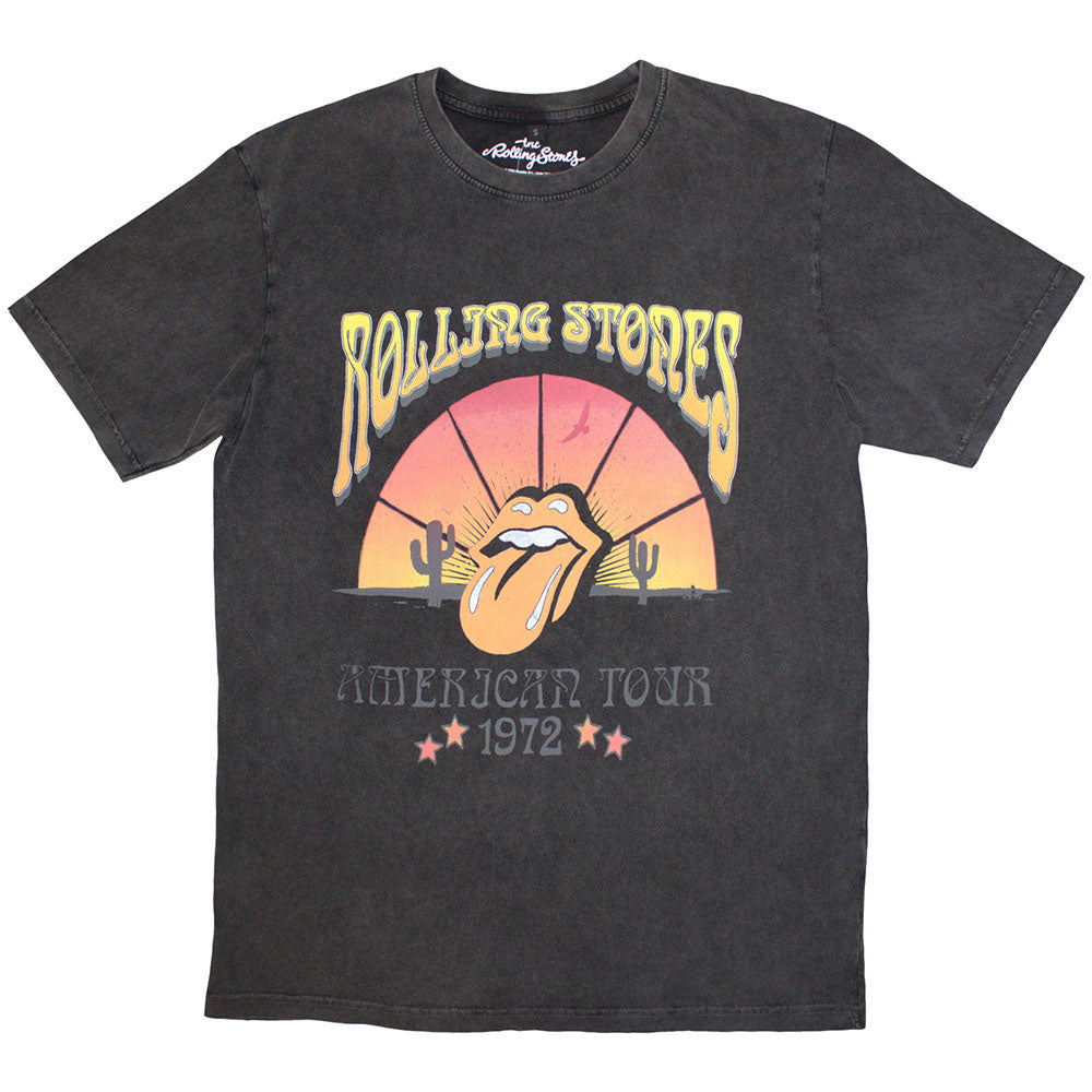 The Rolling Stones: Desert '72 Stone Wash T-Shirt (Stone Wash)