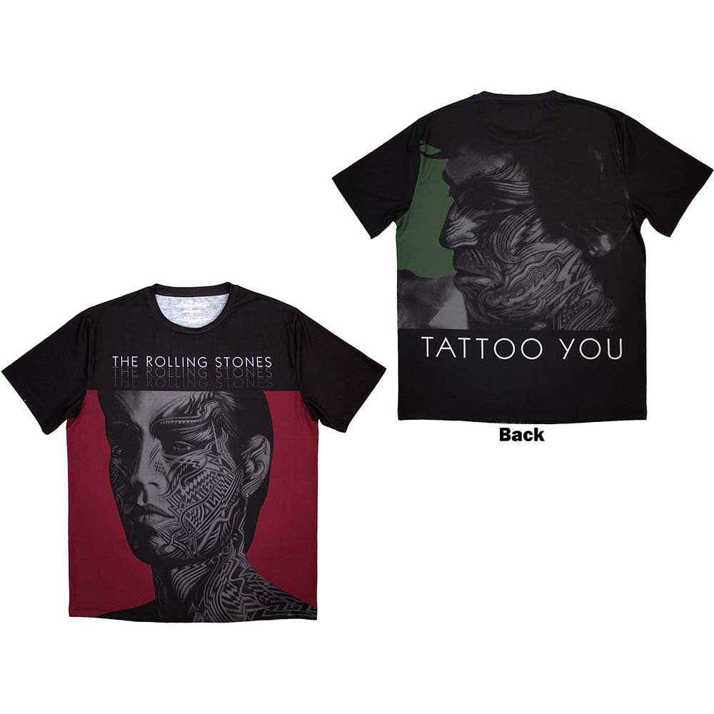 The Rolling Stones: Tattoo You Sublimation T-Shirt (Back Print)