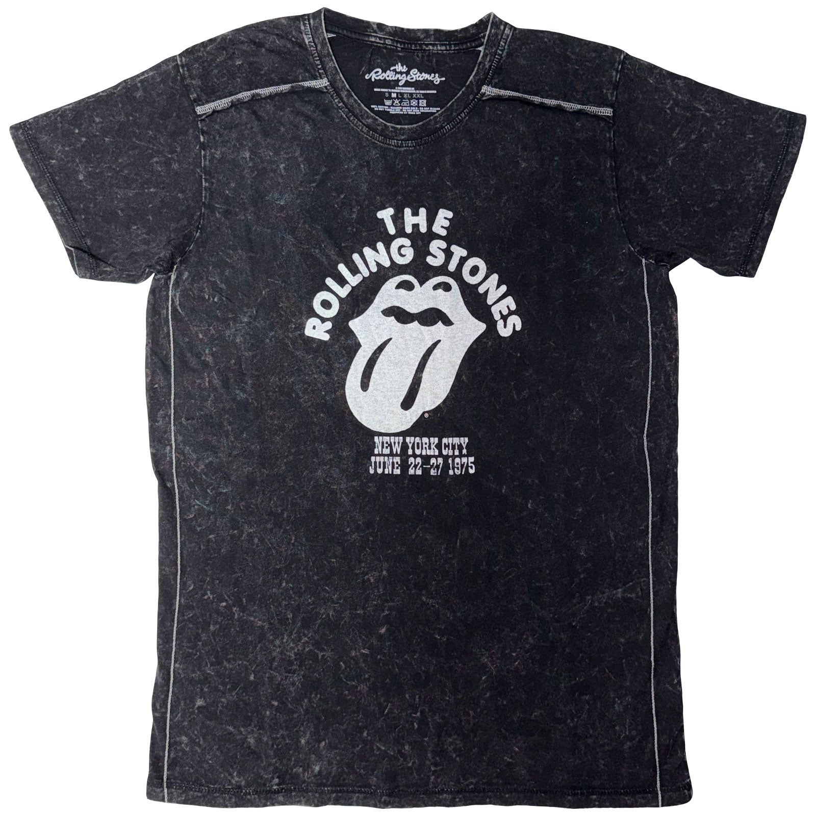 The Rolling Stones: NYC '75 (Wash Collection) T-shirt – officielt merchandise