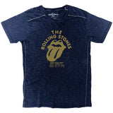 The Rolling Stones: NYC '75 (Navy Blue) (Wash Collection) T-shirt – officielt merchandise