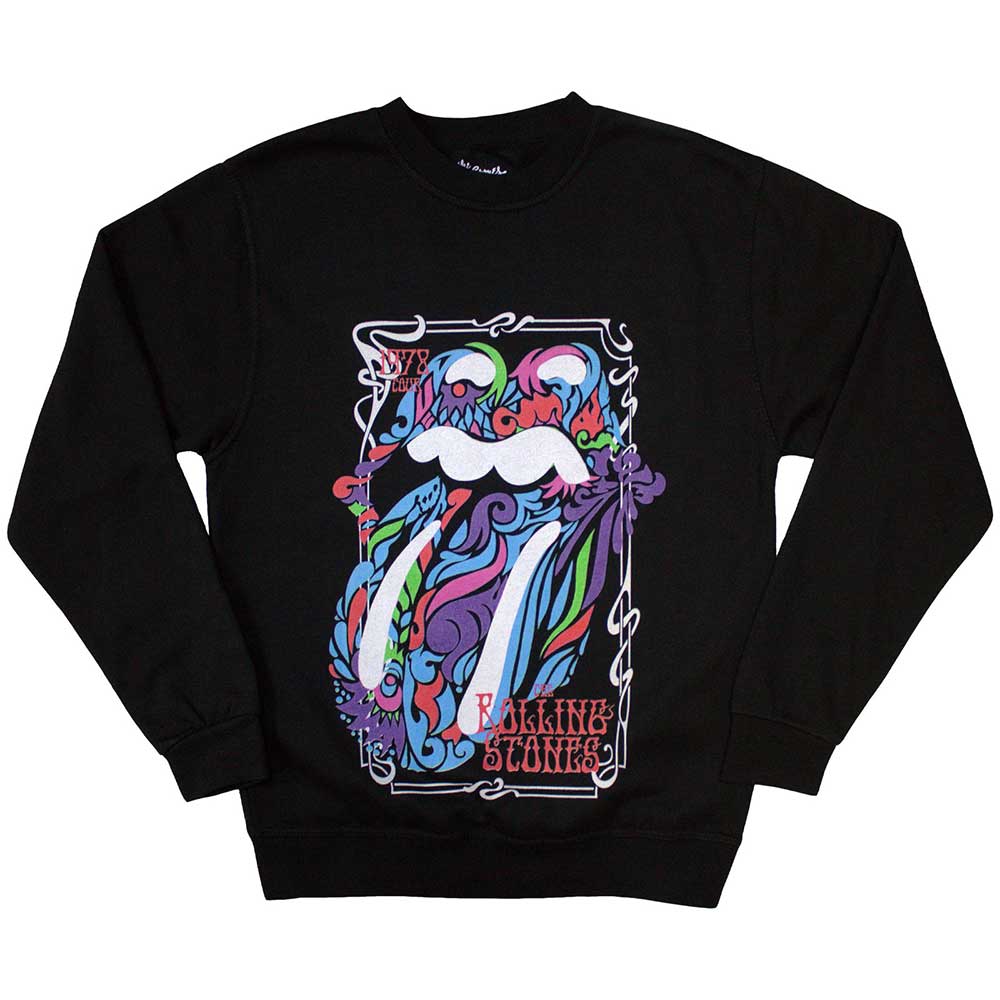 The Rolling Stones: Colour Swirls Sweatshirt (Oversized)