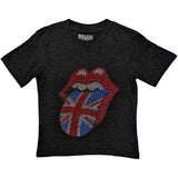 The Rolling Stones: British Tongue (Embellished) T-shirt – officielt merchandise