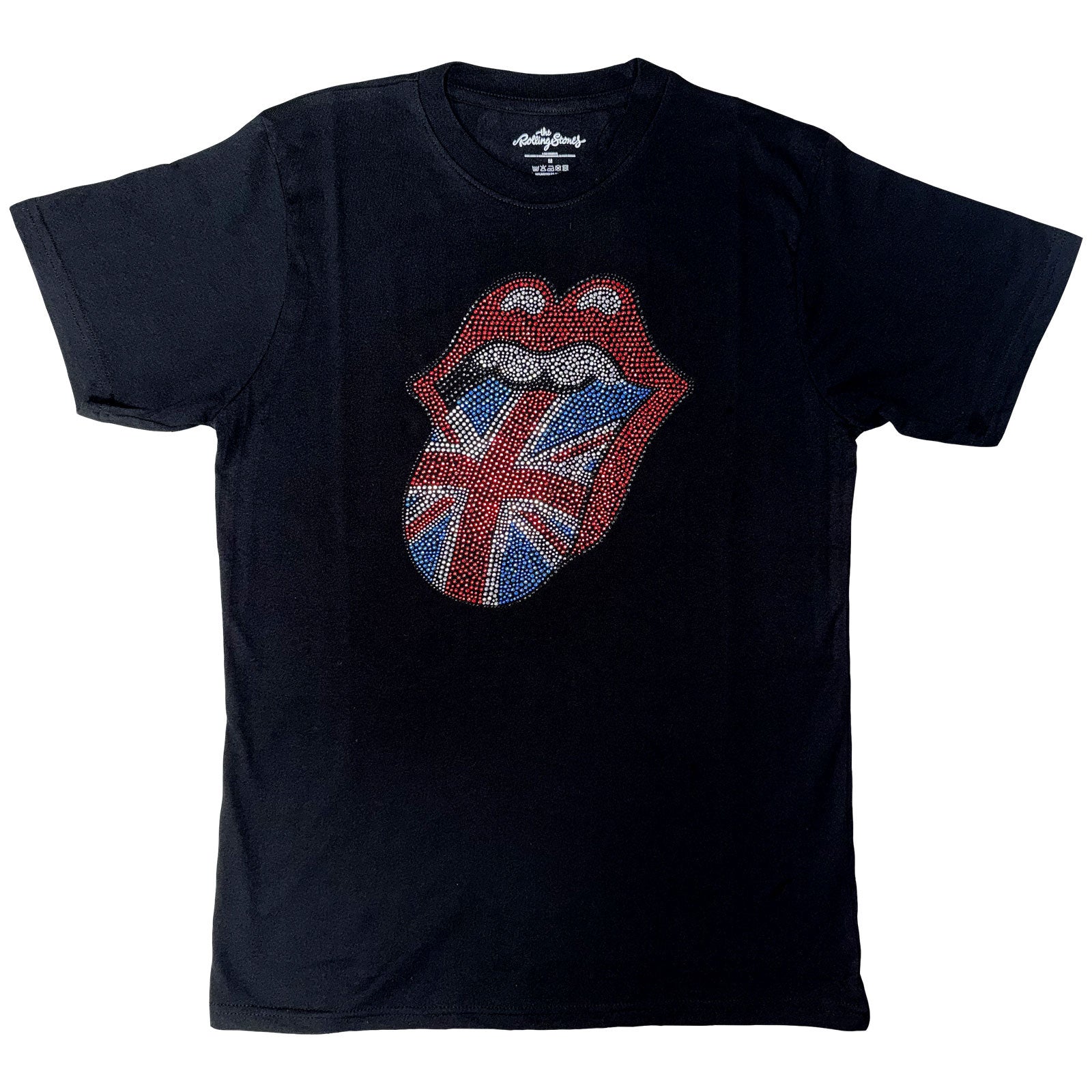 The Rolling Stones: Classic UK (Embellished) T-shirt – officielt merchandise