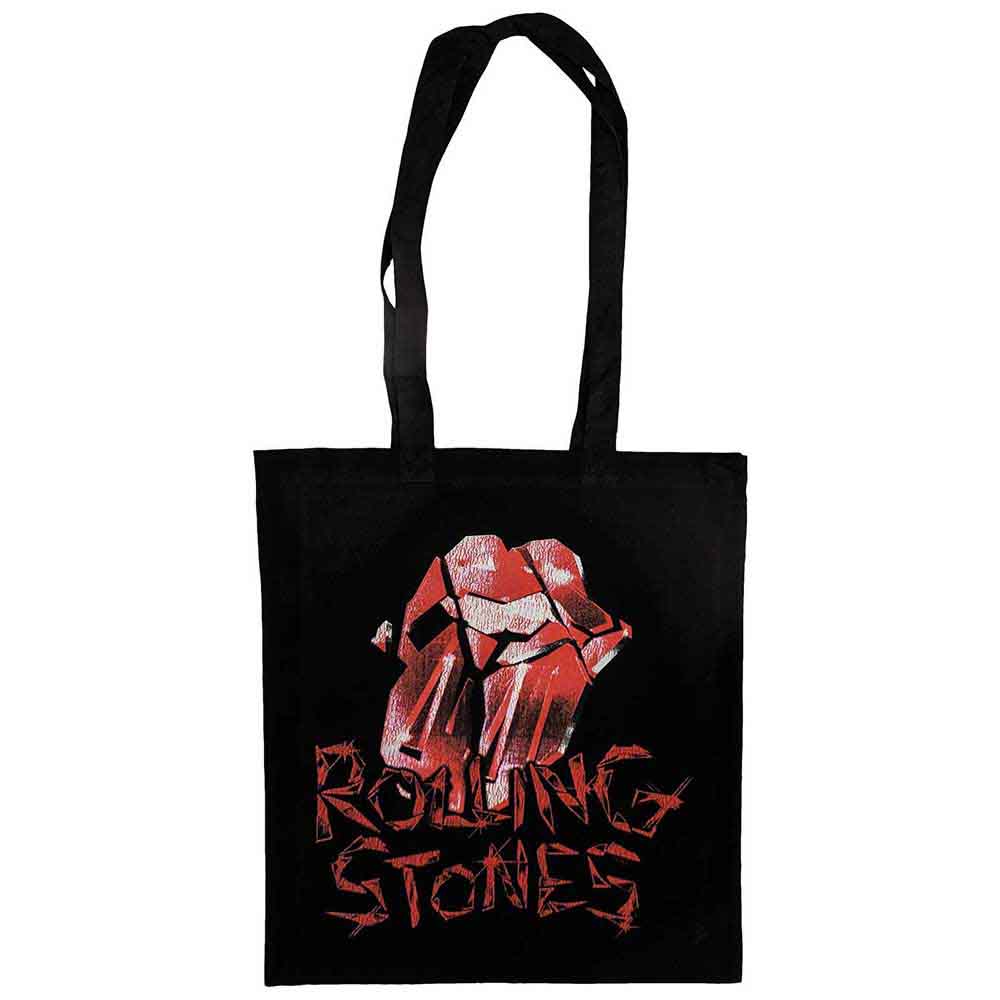 The Rolling Stones: Hackney Diamonds Cracked Glass Tongue Taske – officielt merchandise