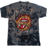 The Rolling Stones: Tattoo Flames (Wash Collection) T-shirt – officielt merchandise