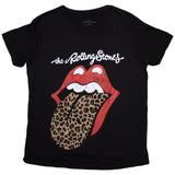 The Rolling Stones: Leopard Print Tongue T-shirt – officielt merchandise