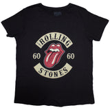 The Rolling Stones: Sixty Biker Tongue (Embellished) T-shirt – officielt merchandise