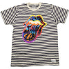 The Rolling Stones Unisex T-Shirt: Cyberdelic (Stribet sort/hvid)