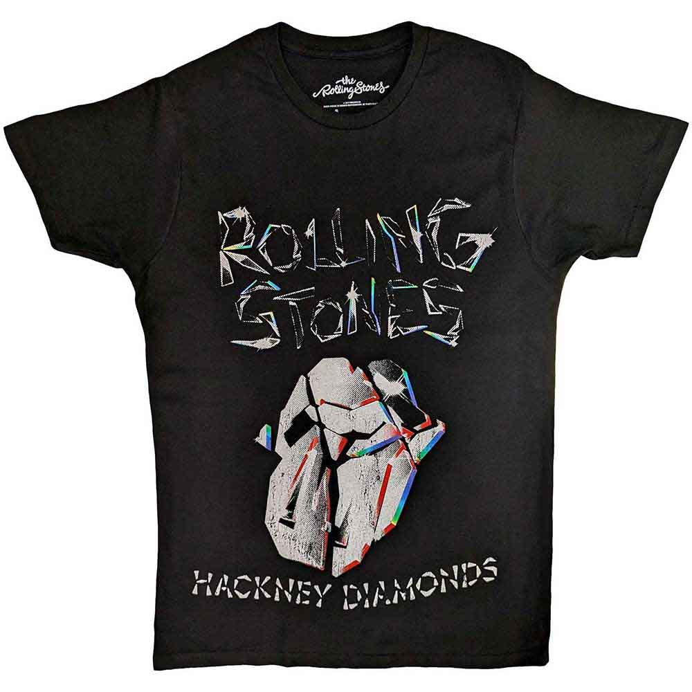 The Rolling Stones: Hackney Diamonds Faded Logo T-shirt – officielt merchandise