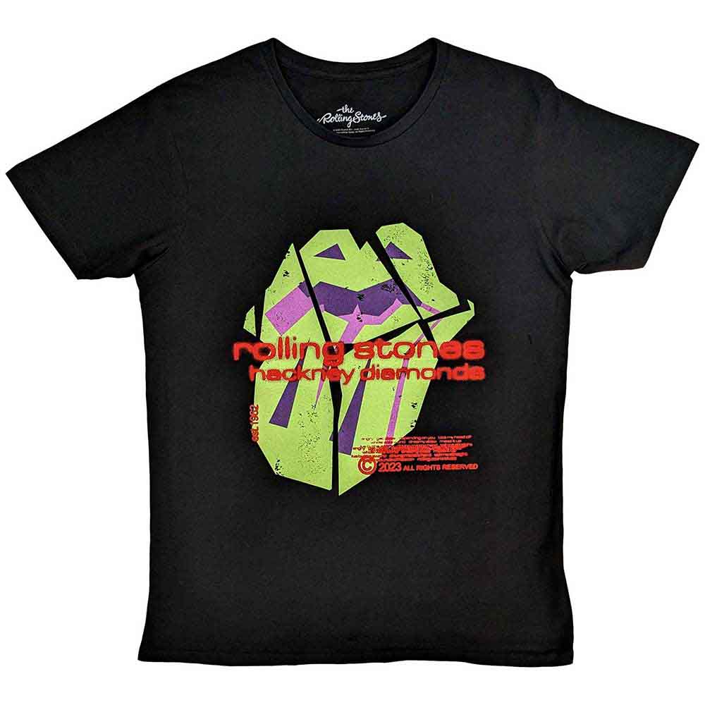 The Rolling Stones: Hackney Diamonds Neon Tongue T-shirt – officielt merchandise