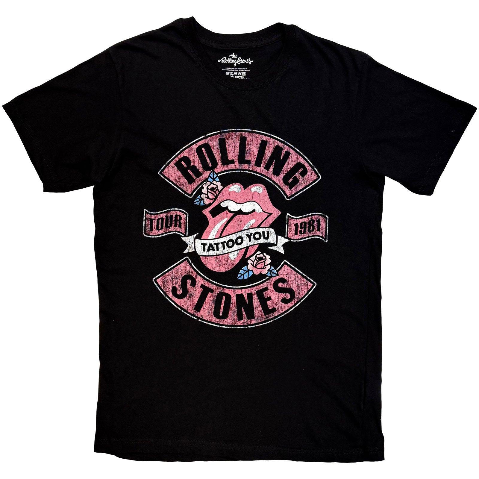 The Rolling Stones: Tour 1981 Tattoo You T-shirt – officielt merchandise