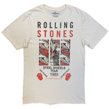 The Rolling Stones: Steel Wheels Tour 1989 (Natural) T-shirt – officielt merchandise
