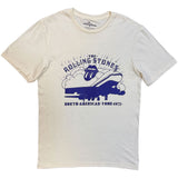 The Rolling Stones: North American Tour 1972 (Natural) T-shirt – officielt merchandise
