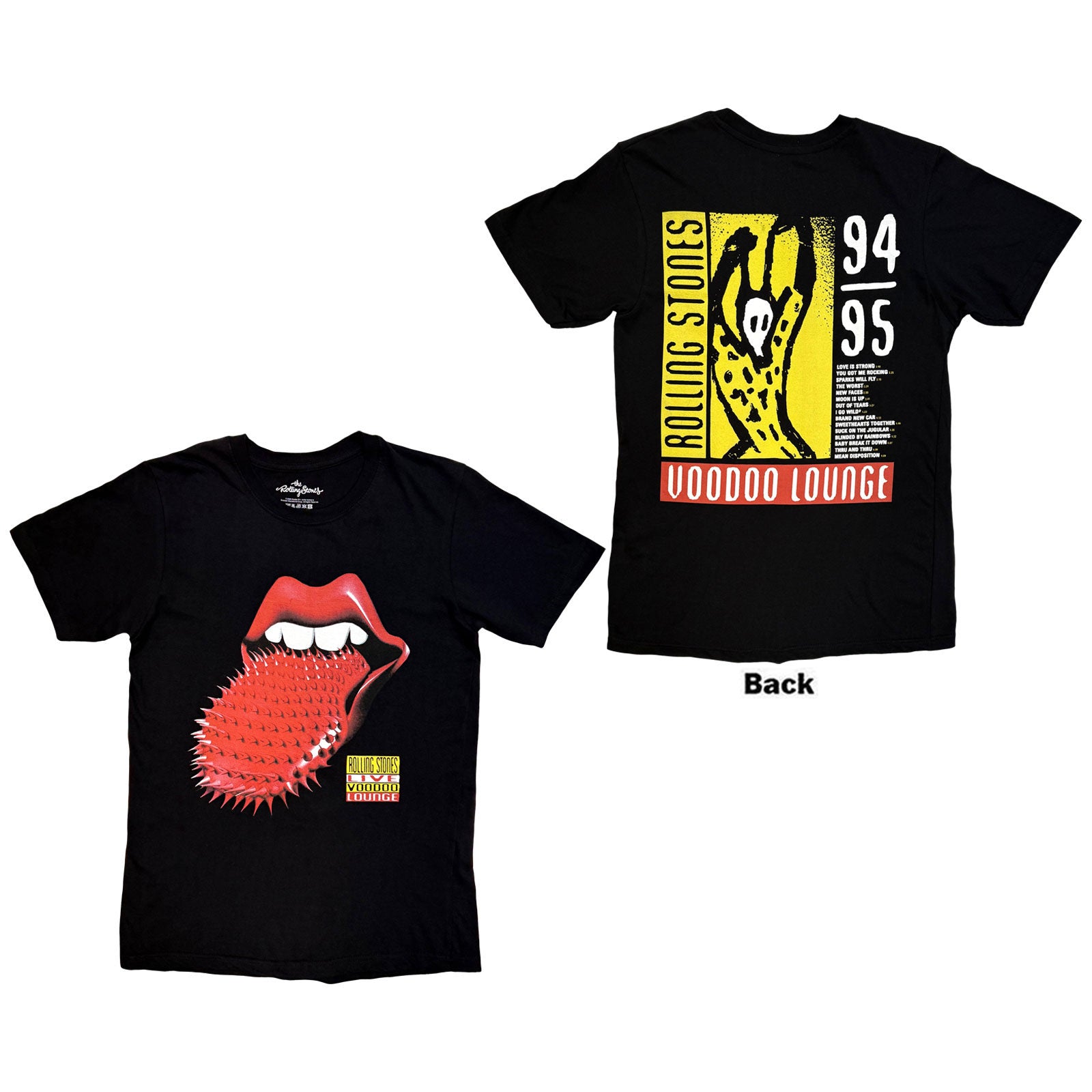 The Rolling Stones: Live Voodoo Lounge Tongue T-shirt – officielt merchandise