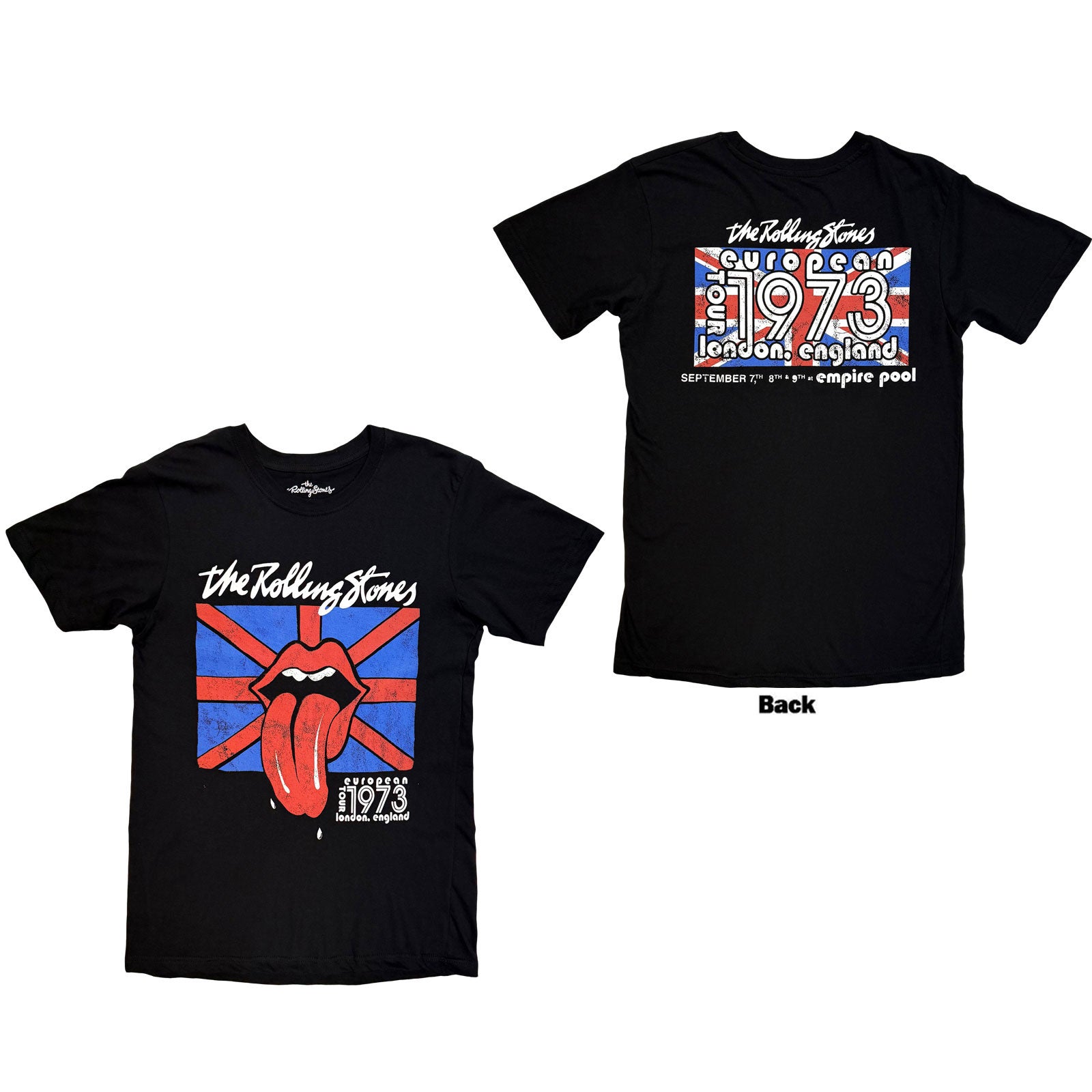 The Rolling Stones: London 1973 T-shirt – officielt merchandise