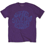 The Rolling Stones: Vintage 70s Logo (Purple) T-shirt – officielt merchandise