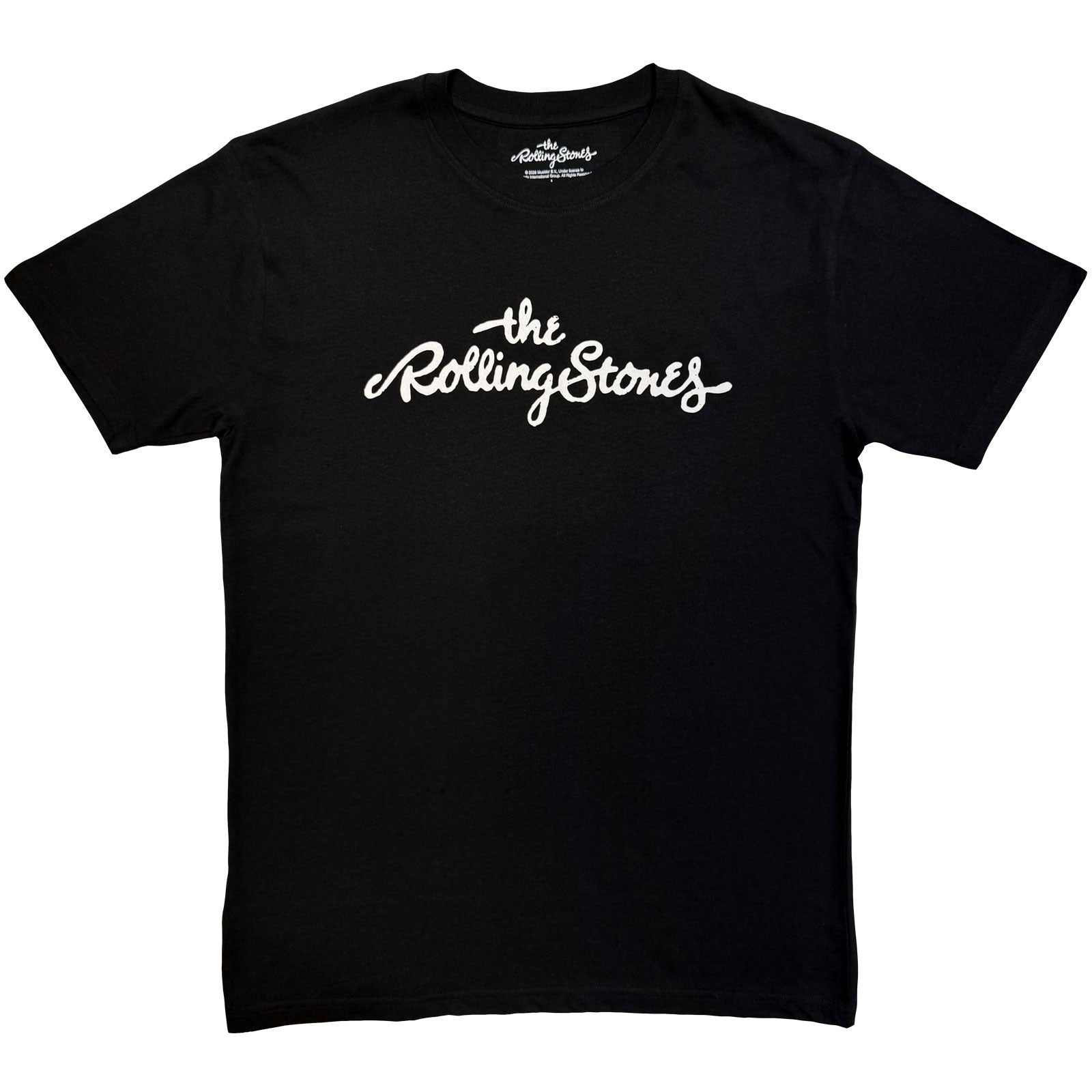 The Rolling Stones: Logo Mono T-shirt – officielt merchandise