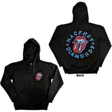 The Rolling Stones: Hackney Diamonds Stars Zipped Hoodie (Back Print)