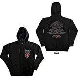 The Rolling Stones: Hackney Diamonds Tracklist Zipped Hoodie (Back Print)