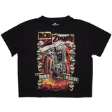 Rob Zombie: Born To Go Insane Crop Top (Kvinder)