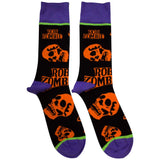 Rob Zombie: Orange Skulls Ankle Socks