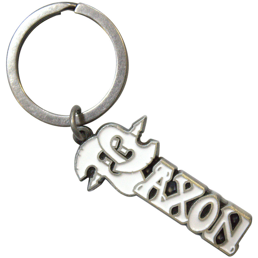 Saxon: White Logo Keychain (Die Casting)