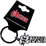 Saxon: White Logo Keychain