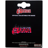 Saxon: Red Logo Pin Badge (Die Casting)