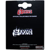 Saxon: White Logo Pin Badge (Die Casting)