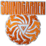 Soundgarden: Badmotorfinger Orange on White Standard Patch