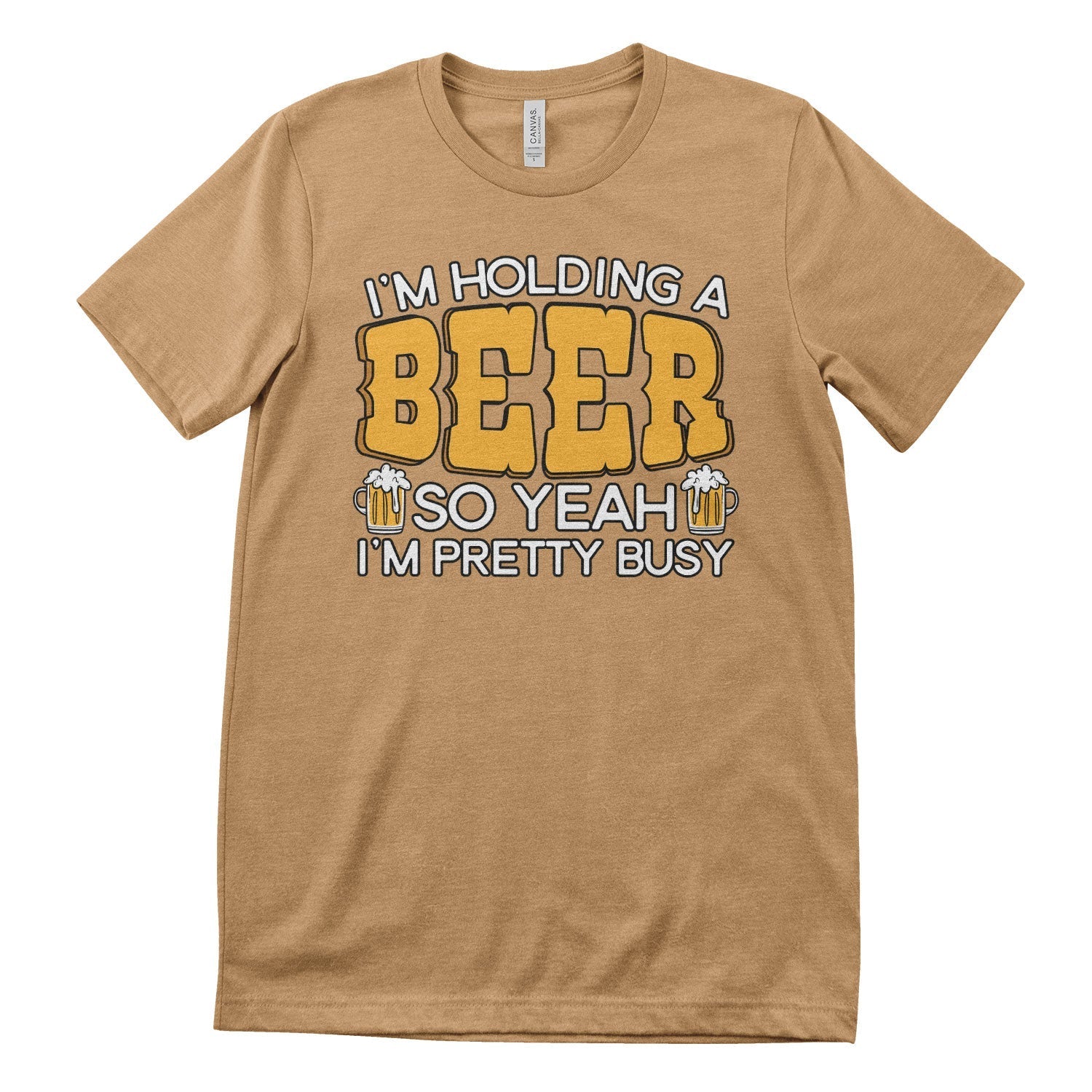 Busy Holding A Beer Tee