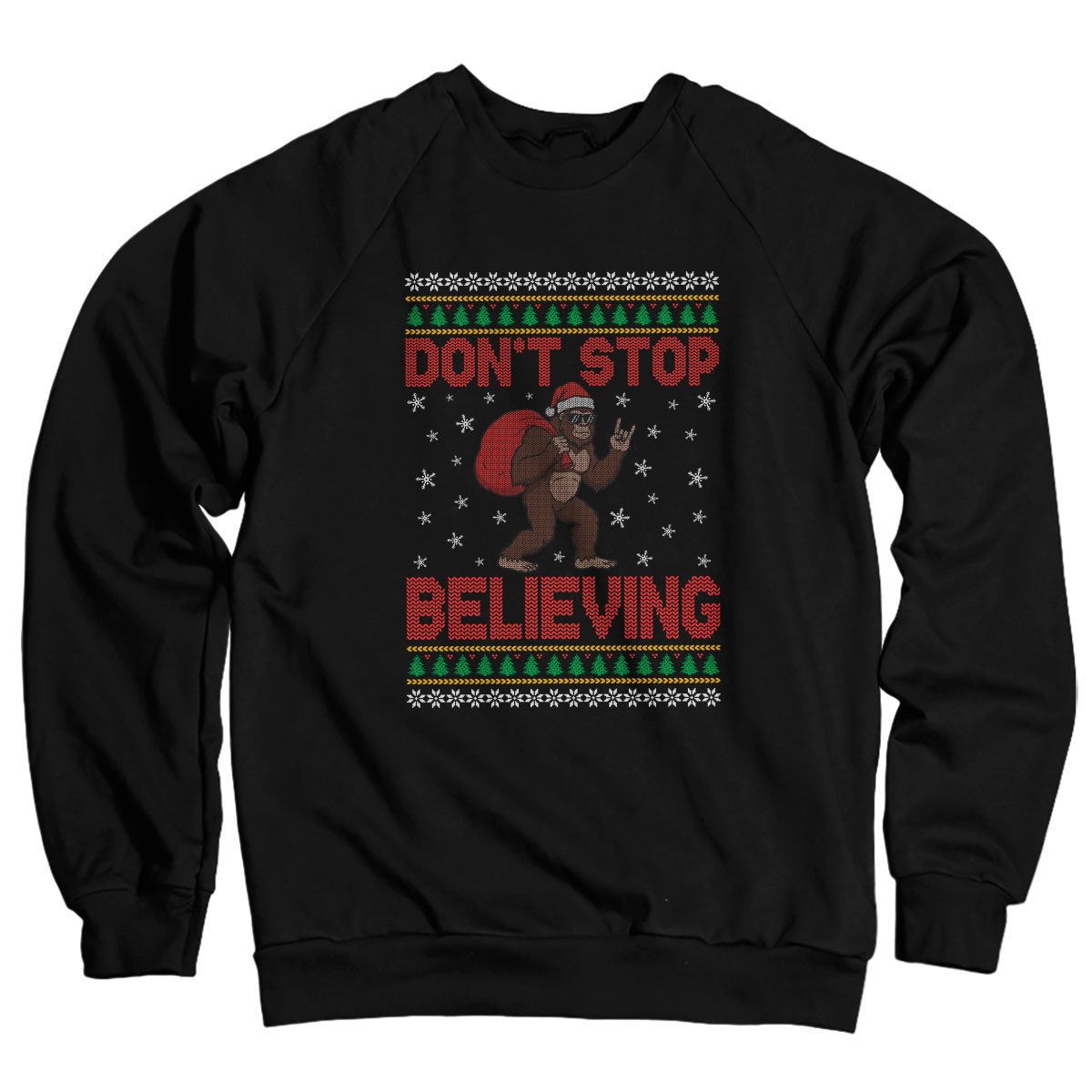Christmas Bigfoot Pattern Sweatshirt