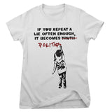 Banksy - Politics Girly Tee Girly Tee fra Banksy