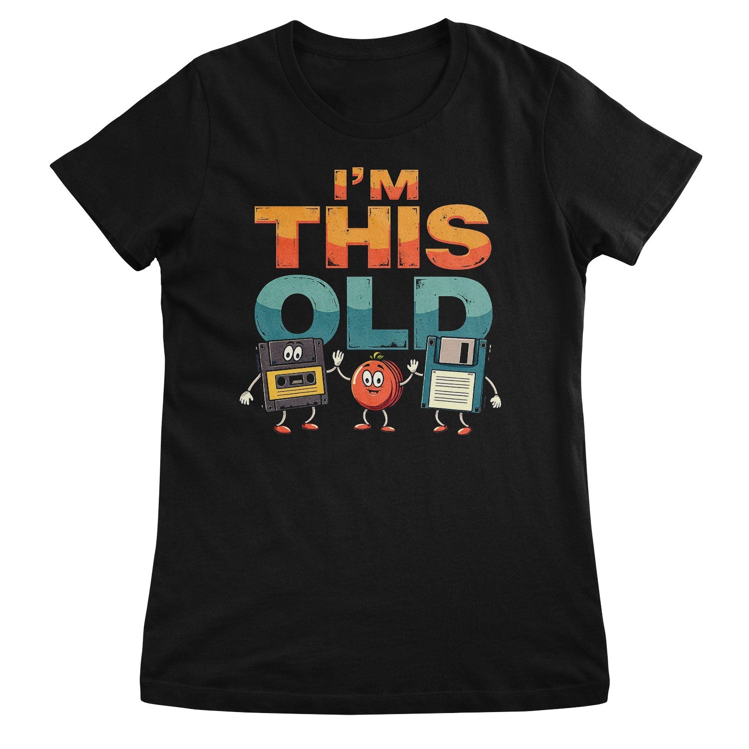 Tapes & Floppys - I'm This Old Girly Tee