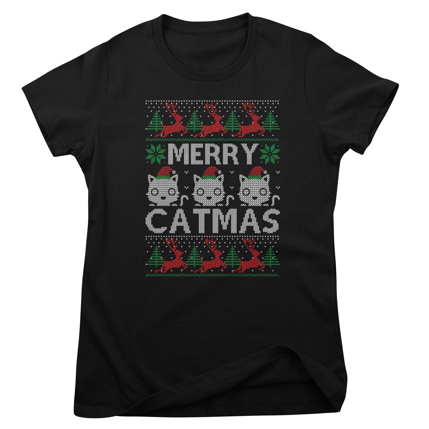 Merry Catmas Girly Top