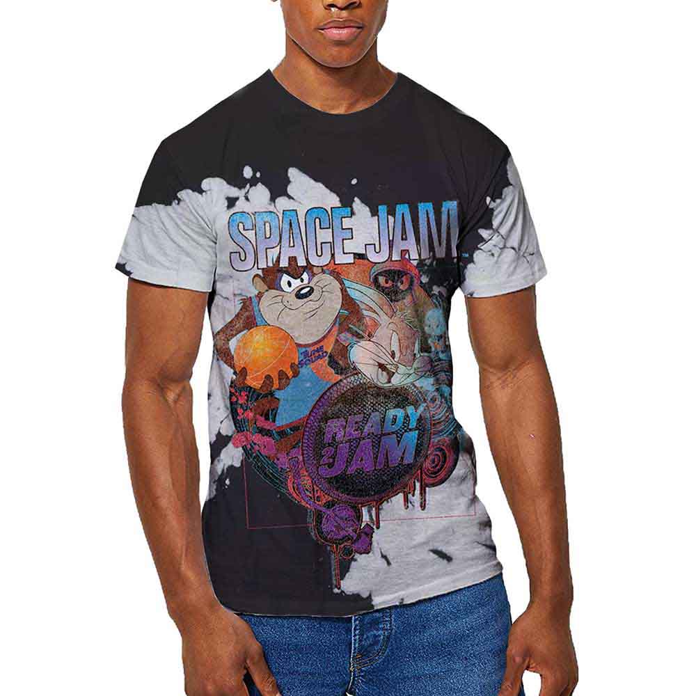 Space Jam: SJ2: Ready 2 Jam (Black & White) (Wash Collection) T-shirt – officielt merchandise