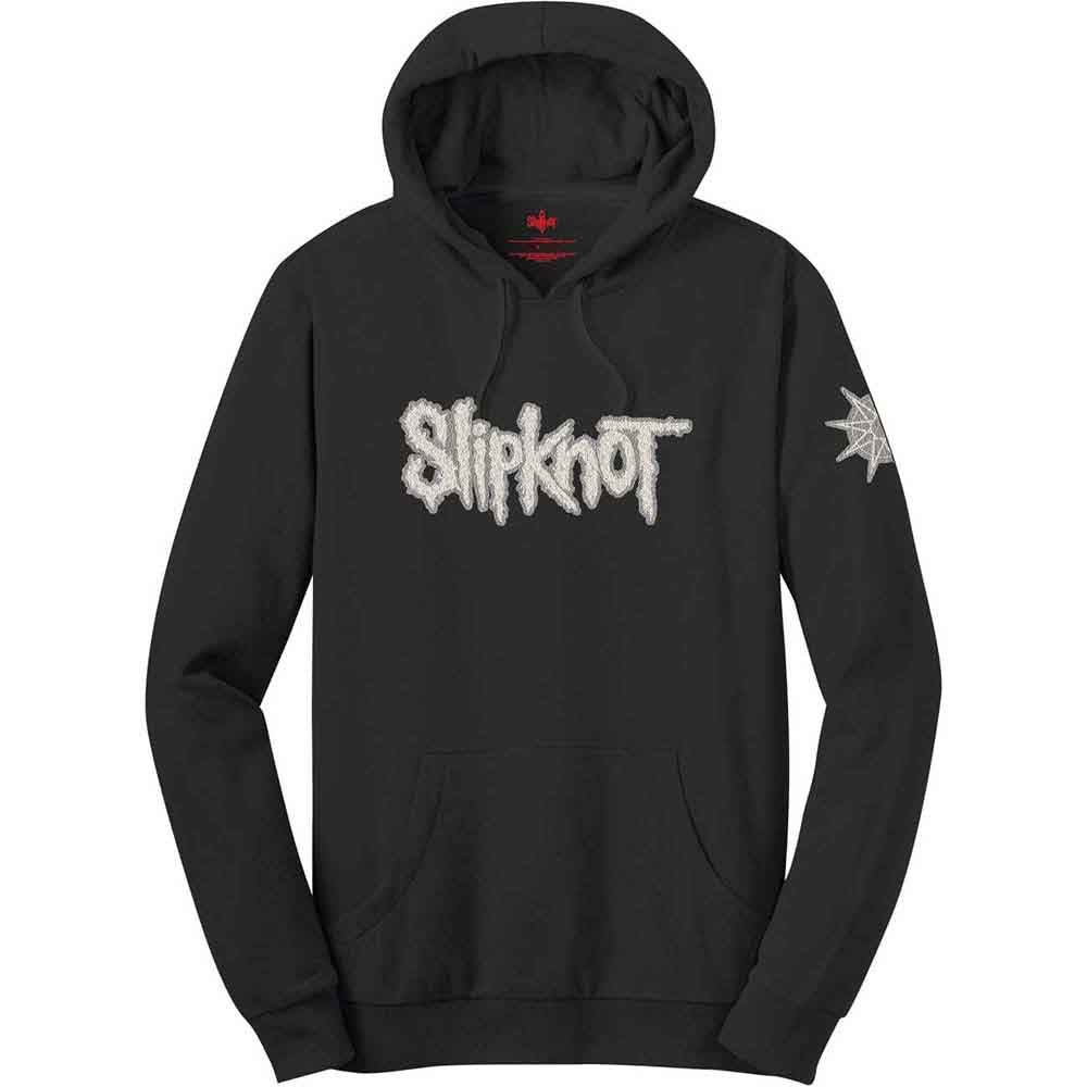 Slipknot: Logo & Star Applique Pullover Hoodie (Embellished)